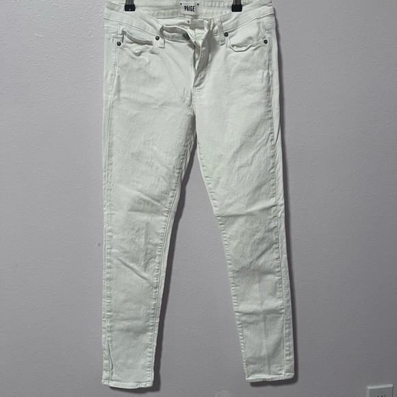 PAIGE White skyline Skinny Jeans Versatile Style 30 - Picture 7 of 7